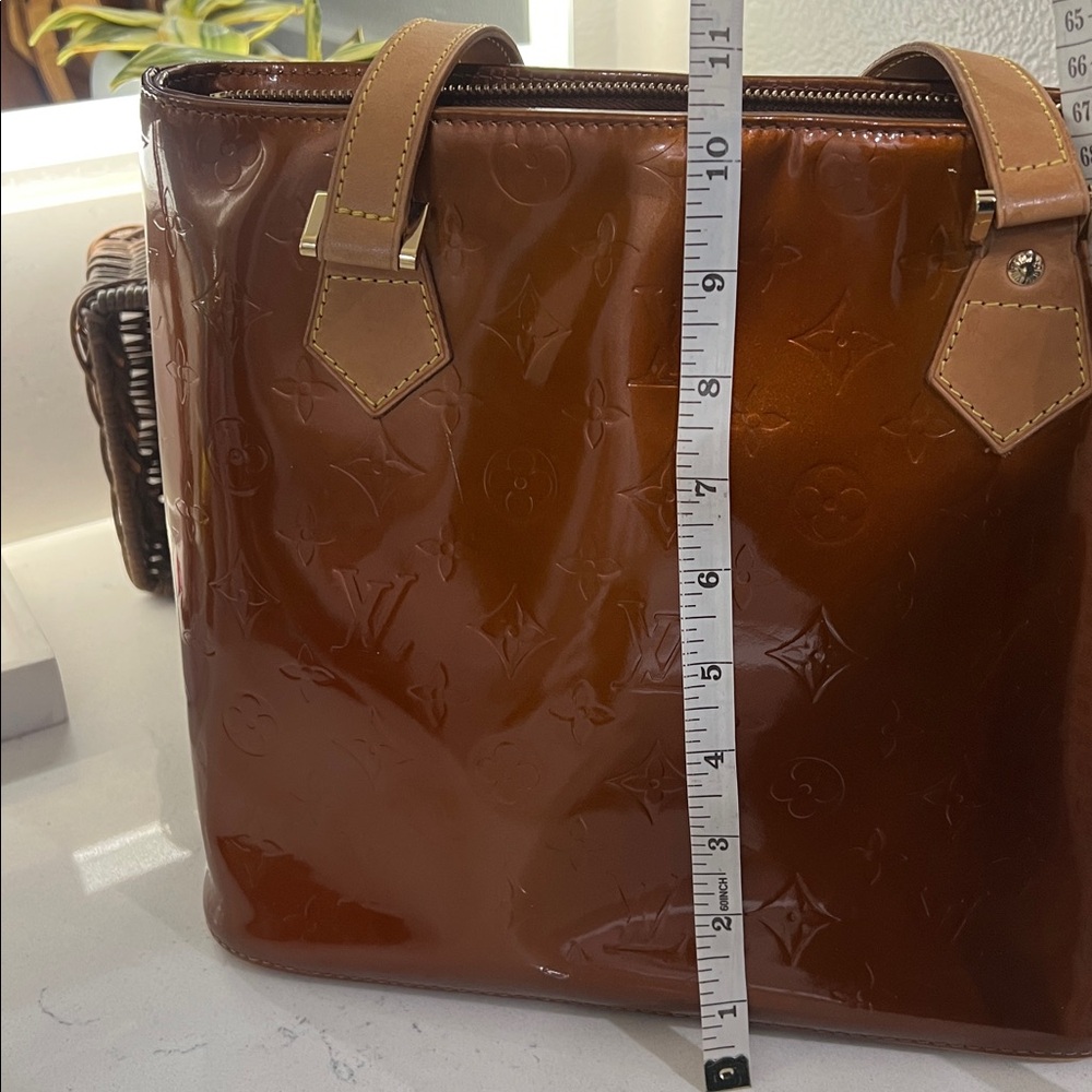 Louis Vuitton Brown Patent Leather Tote - Picture 16 of 17